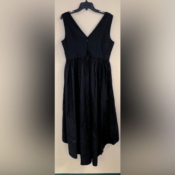 NWT DKNY Womens V Neck Tea Length High Low Dress - Picture 9 of 11